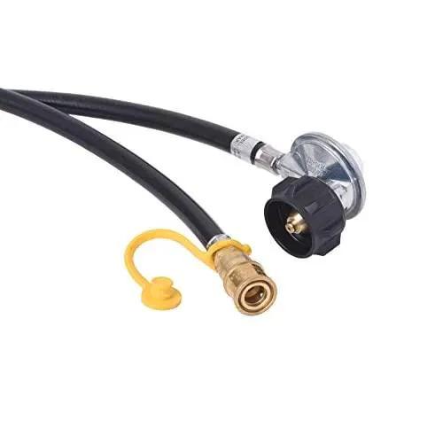Flame King Propane Regulator Hose with Quick Connect - 12 feet by Flame King Products