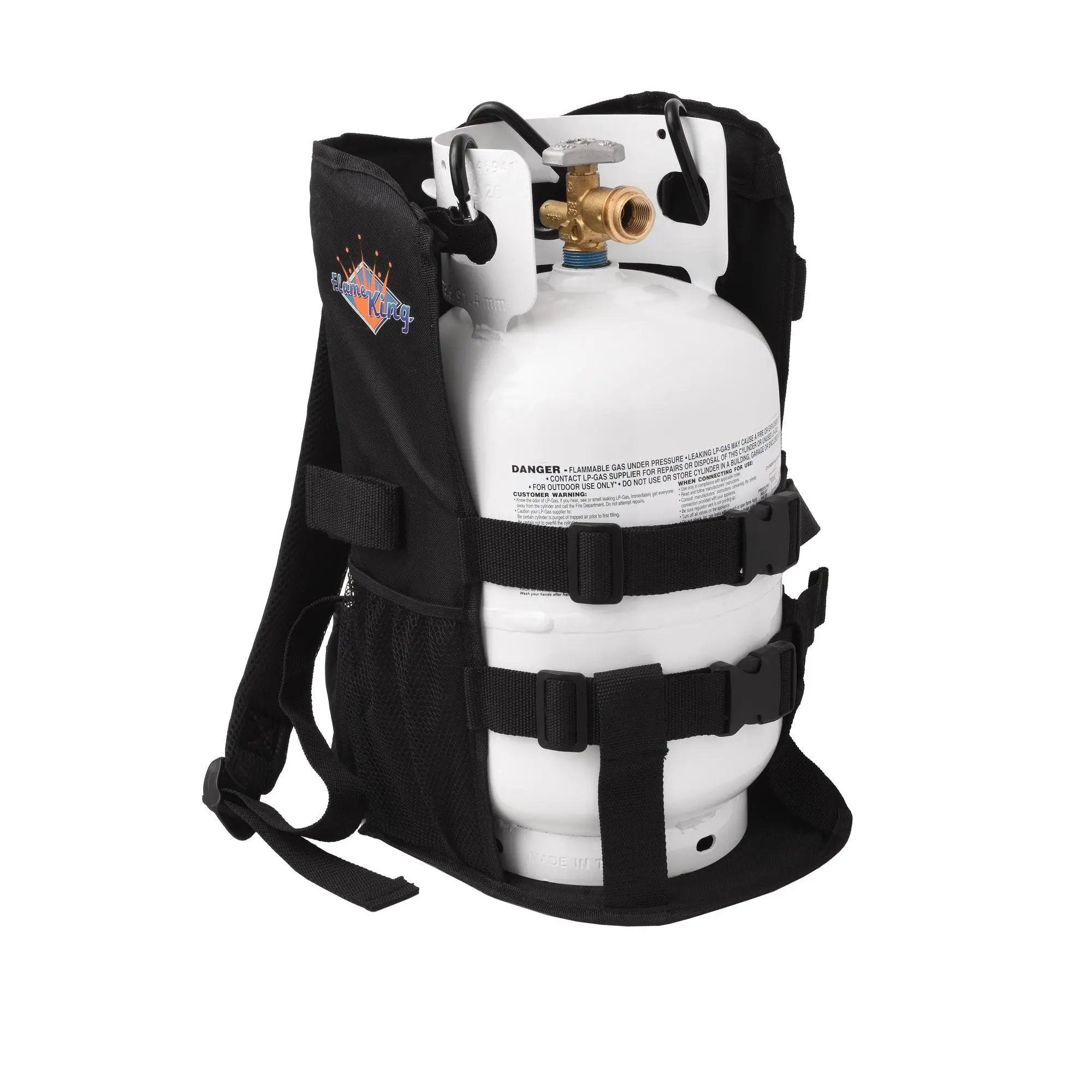 Flame King Propane Tank Backpack Carrier for 5lb or 10lb Cylinder For Weed Burner Torch by Flame King Products