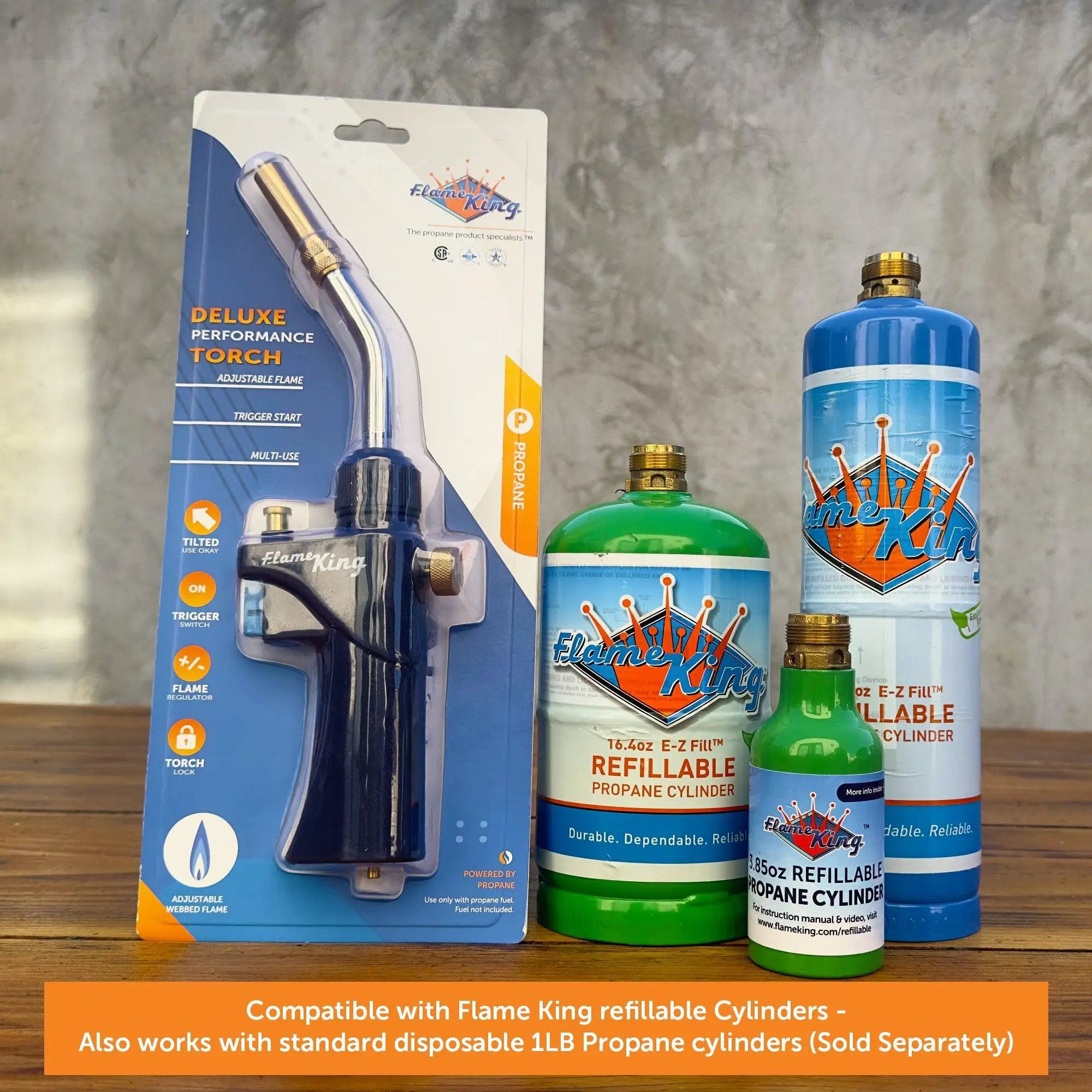 Flame King Propane Torch Webbed Flame Soldering by Flame King Products