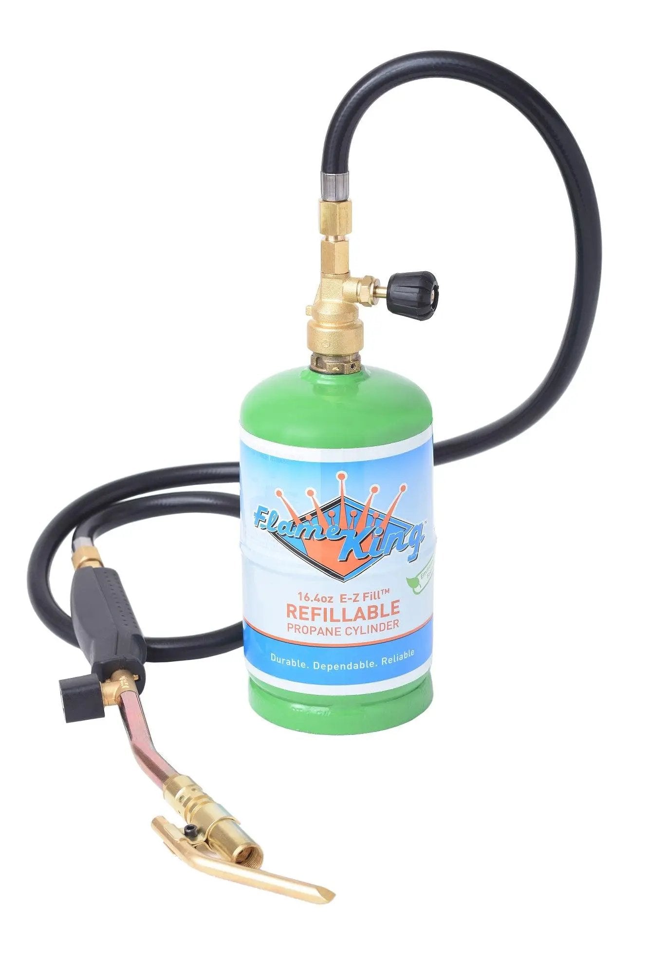 Flame King Propane Torch with 3 Interchangeable Tips by Flame King Products