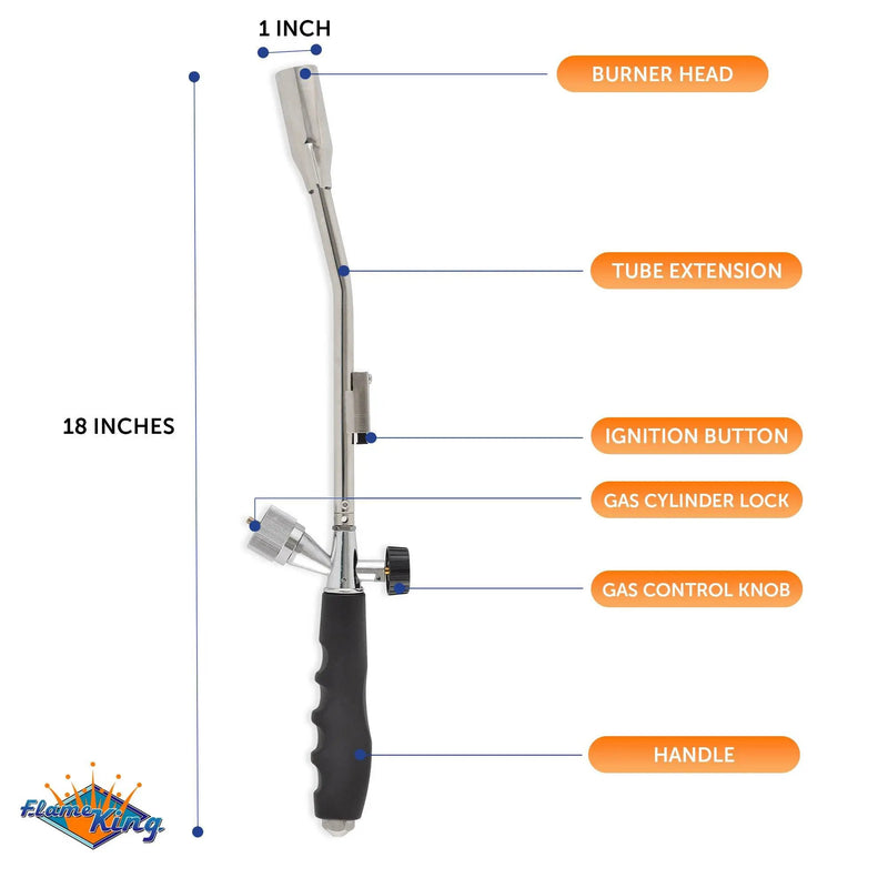 Flame King Propane Torch with Gas Ignitor by Flame King Products