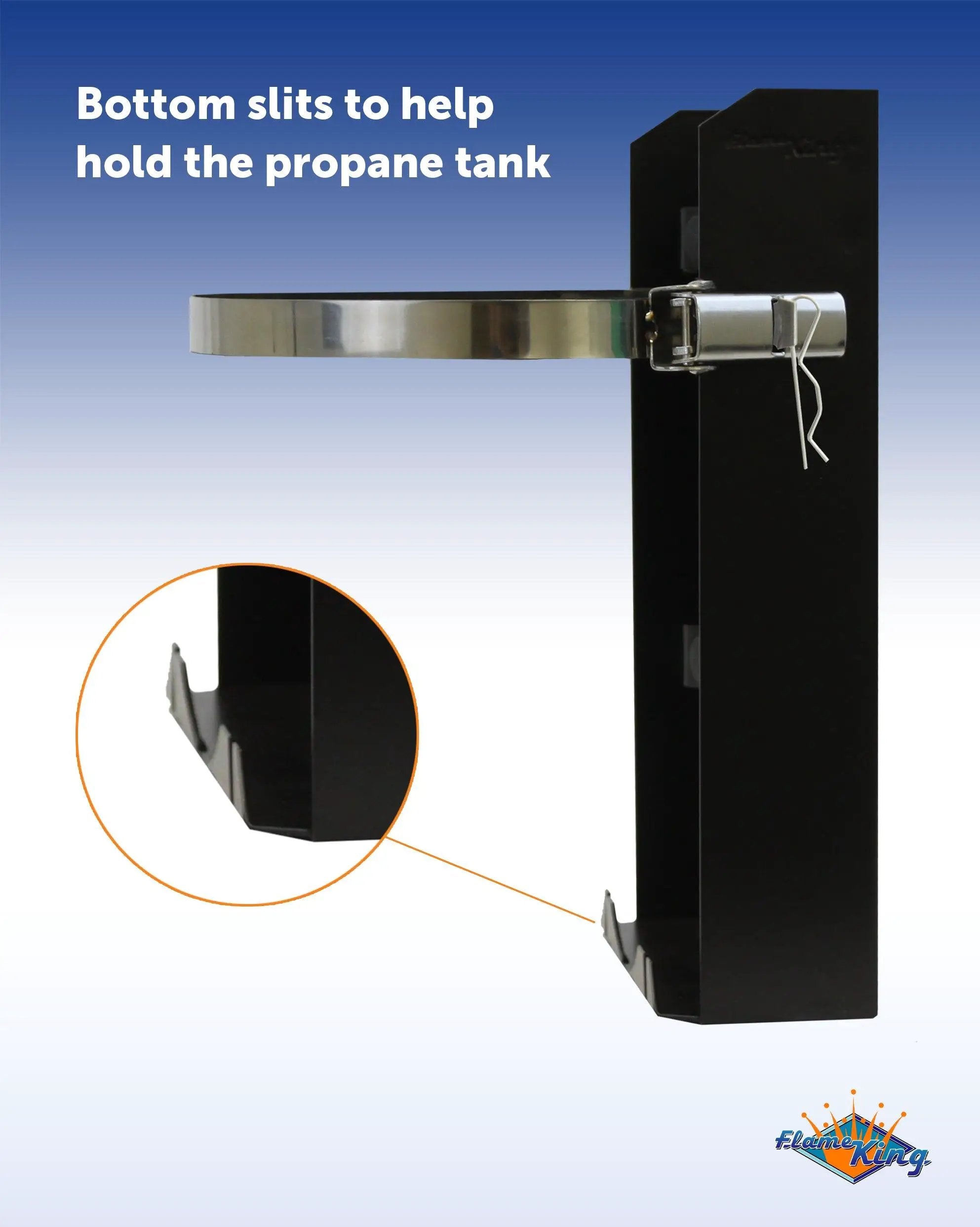 Flame King T-Racks 10lb Propane Tank Mounting Brackets Strap Campervan Overland Vehicles by Flame King Products