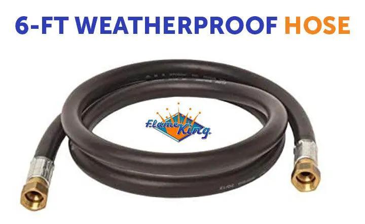 Flame King Thermo Rubber RV Slide Out Hose Assembly, 72 Inch, 3/8 Inch ID, Female to Female by Flame King Products