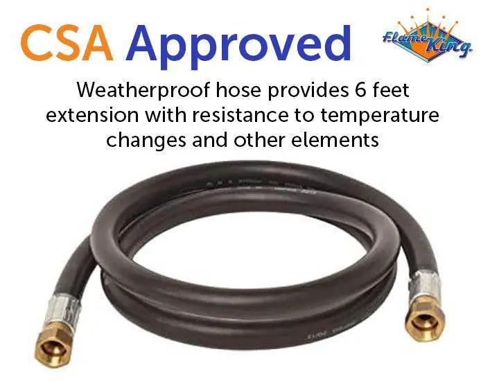 Flame King Thermo Rubber RV Slide Out Hose Assembly, 72 Inch, 3/8 Inch ID, Female to Female by Flame King Products