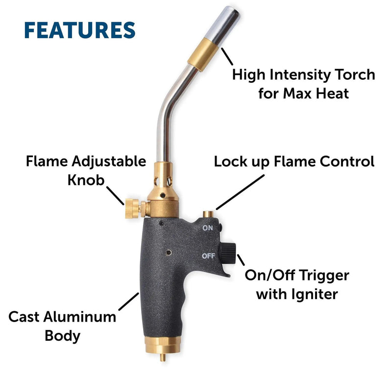 Flame King Welding Professional Auto-Ignition Max Heat Propane Torch Head by Flame King Products