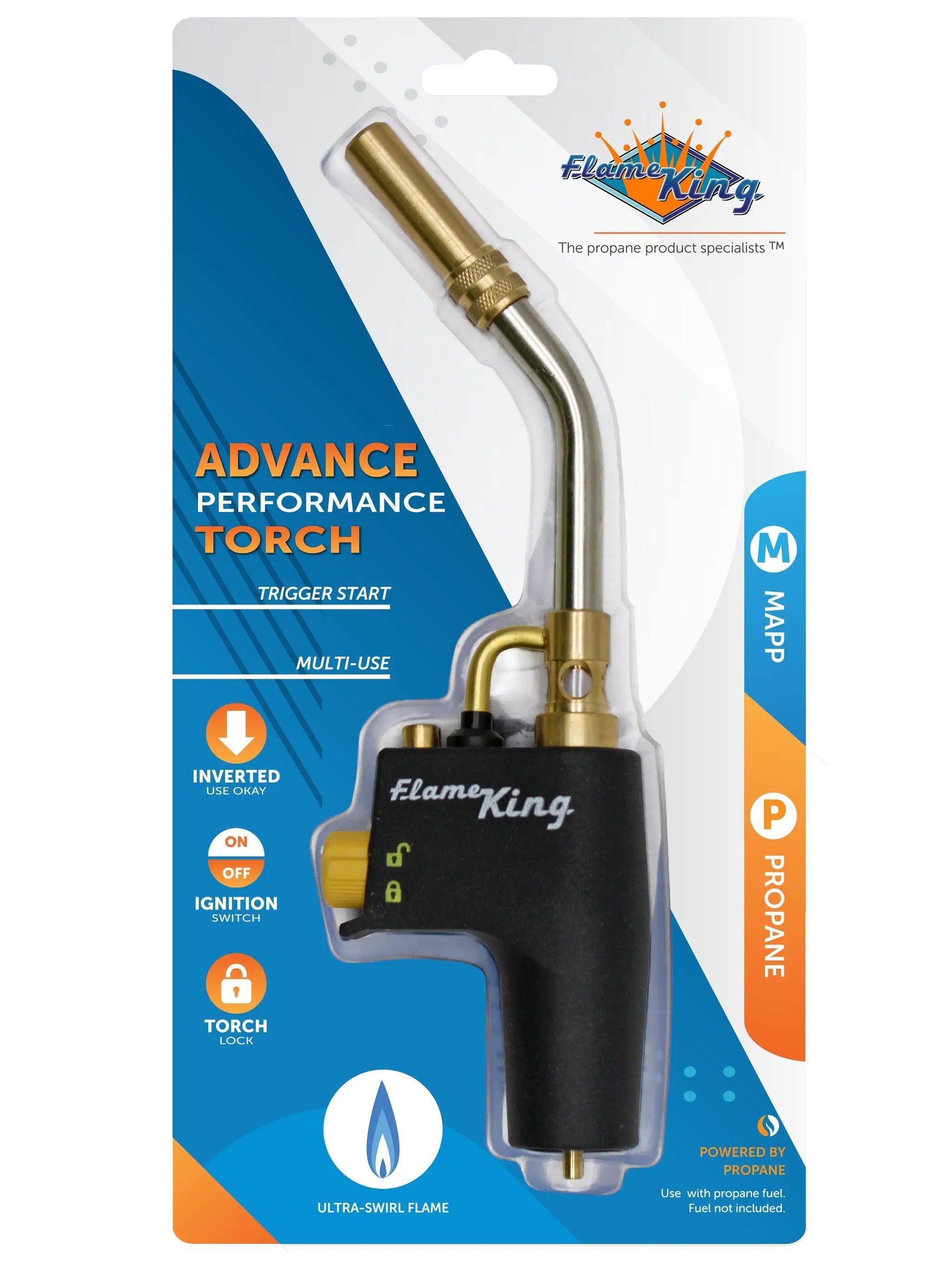 Flame King Welding Propane Torch Head High Intensity Swirl Flame by Flame King Products