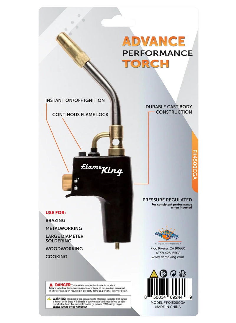 Flame King Welding Propane Torch Head High Intensity Swirl Flame by Flame King Products