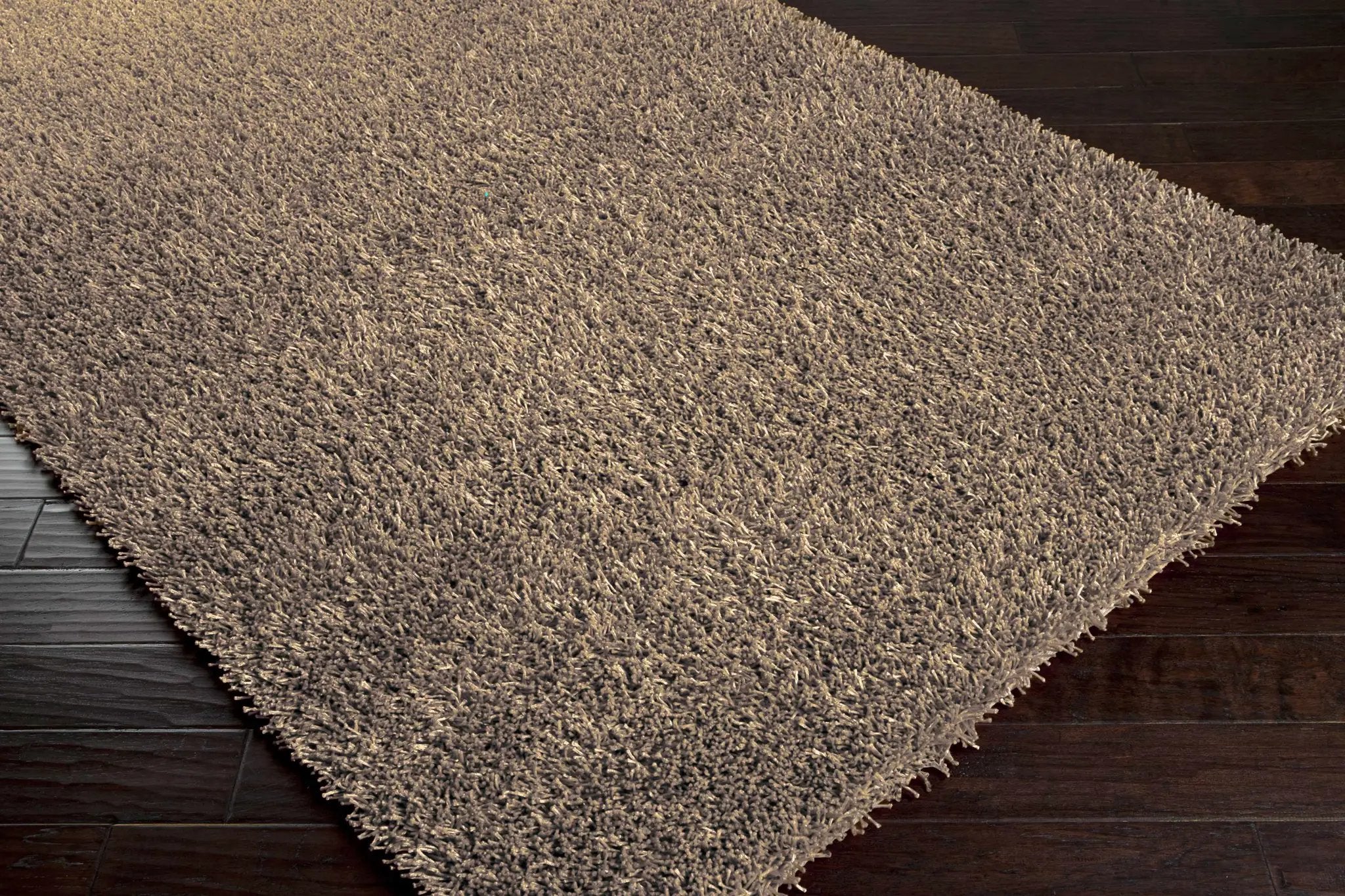 Browder Solid Brown Shag Rug - Clearance by Boutique Rugs