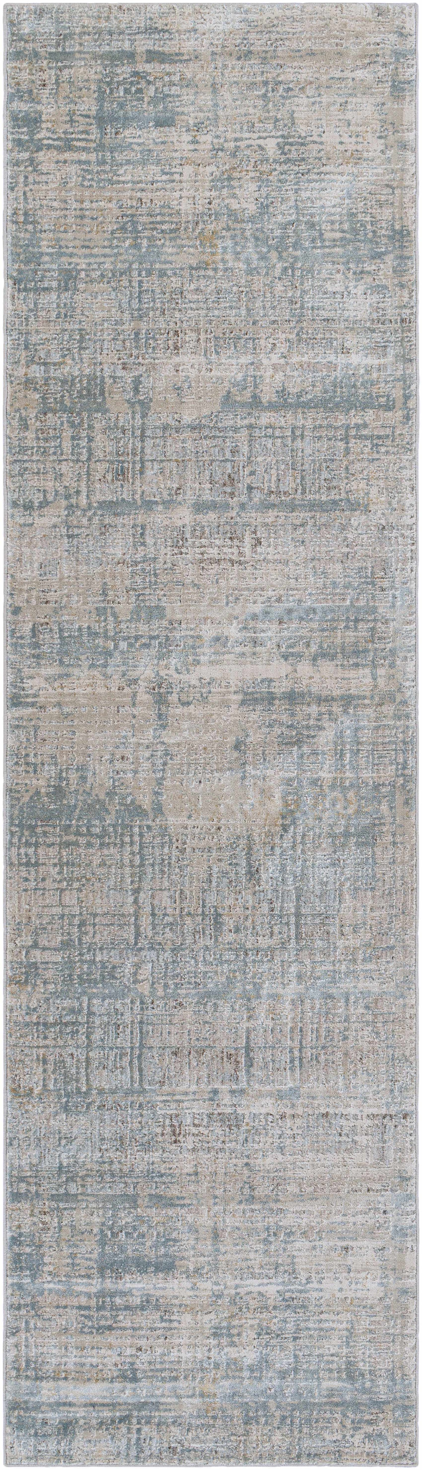 Fallin Gray Thick Luxe Abstract Striped Rug by Boutique Rugs