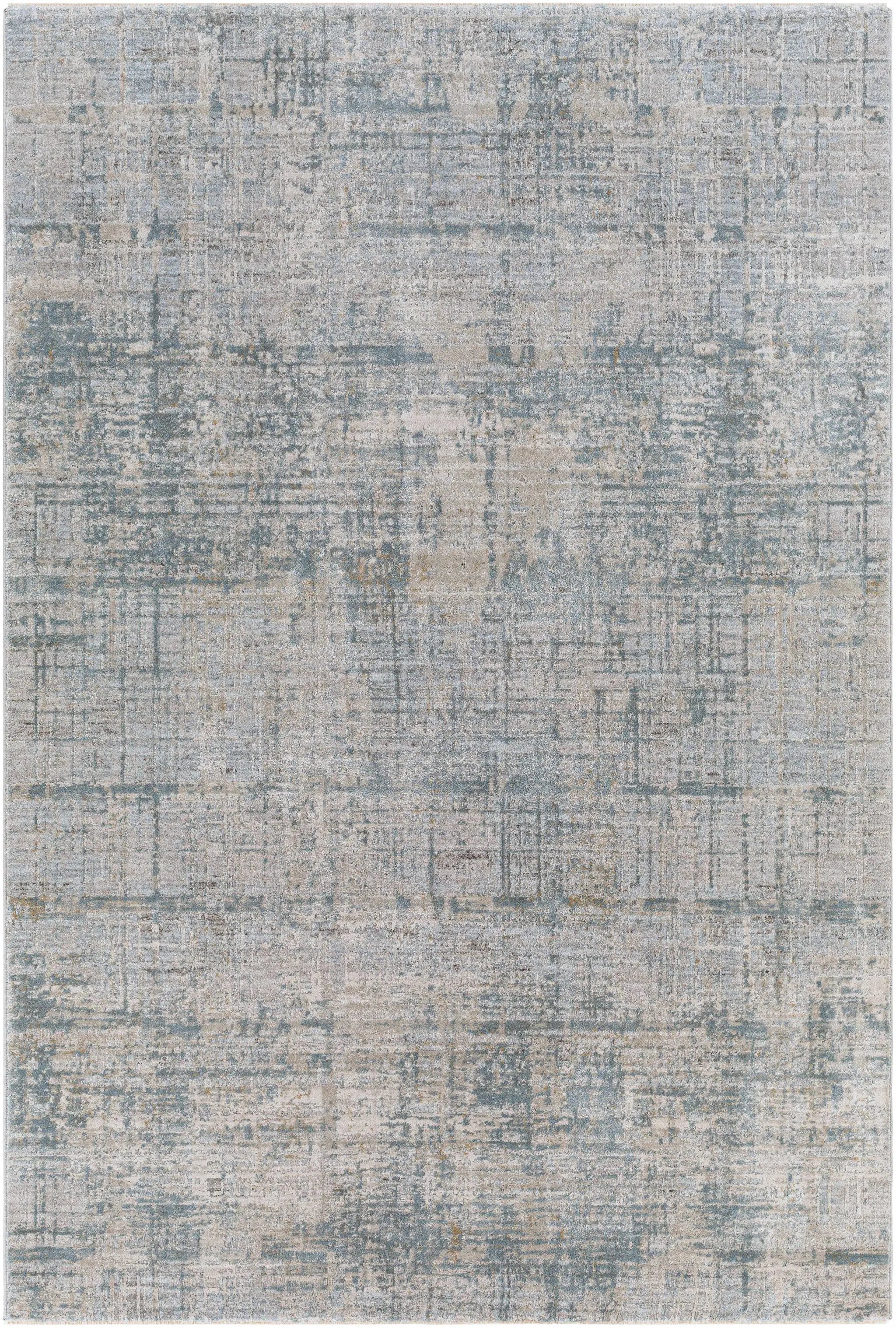 Fallin Gray Thick Luxe Abstract Striped Rug by Boutique Rugs