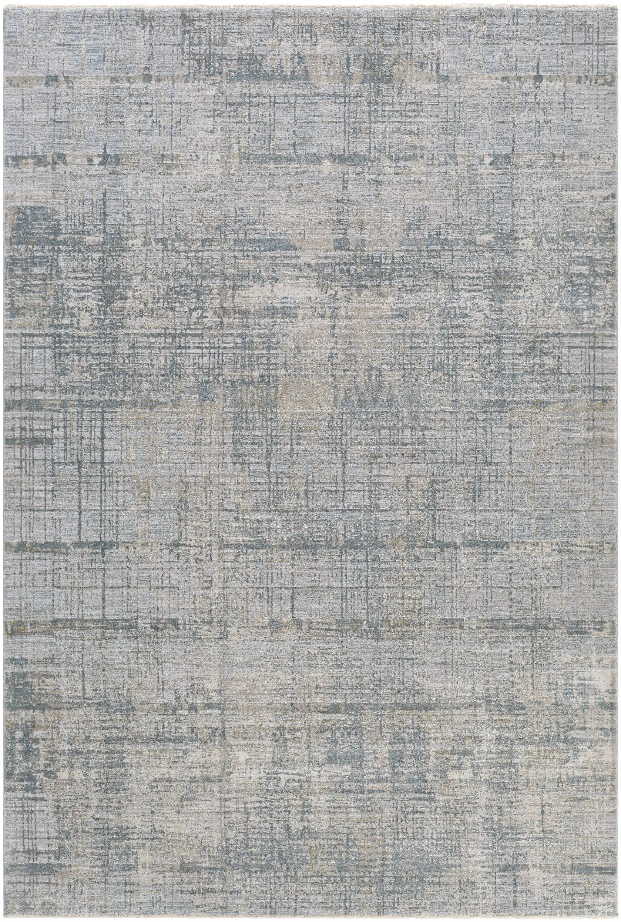 Fallin Gray Thick Luxe Abstract Striped Rug by Boutique Rugs
