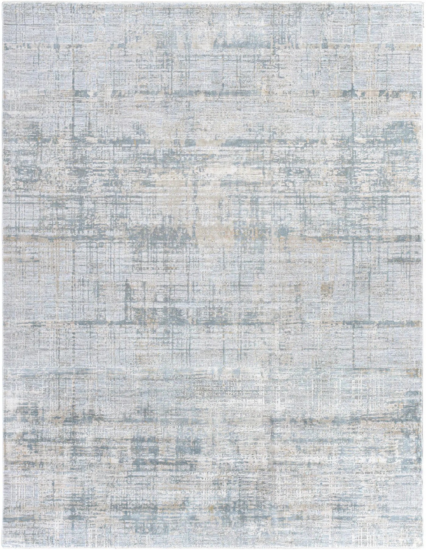 Fallin Gray Thick Luxe Abstract Striped Rug by Boutique Rugs