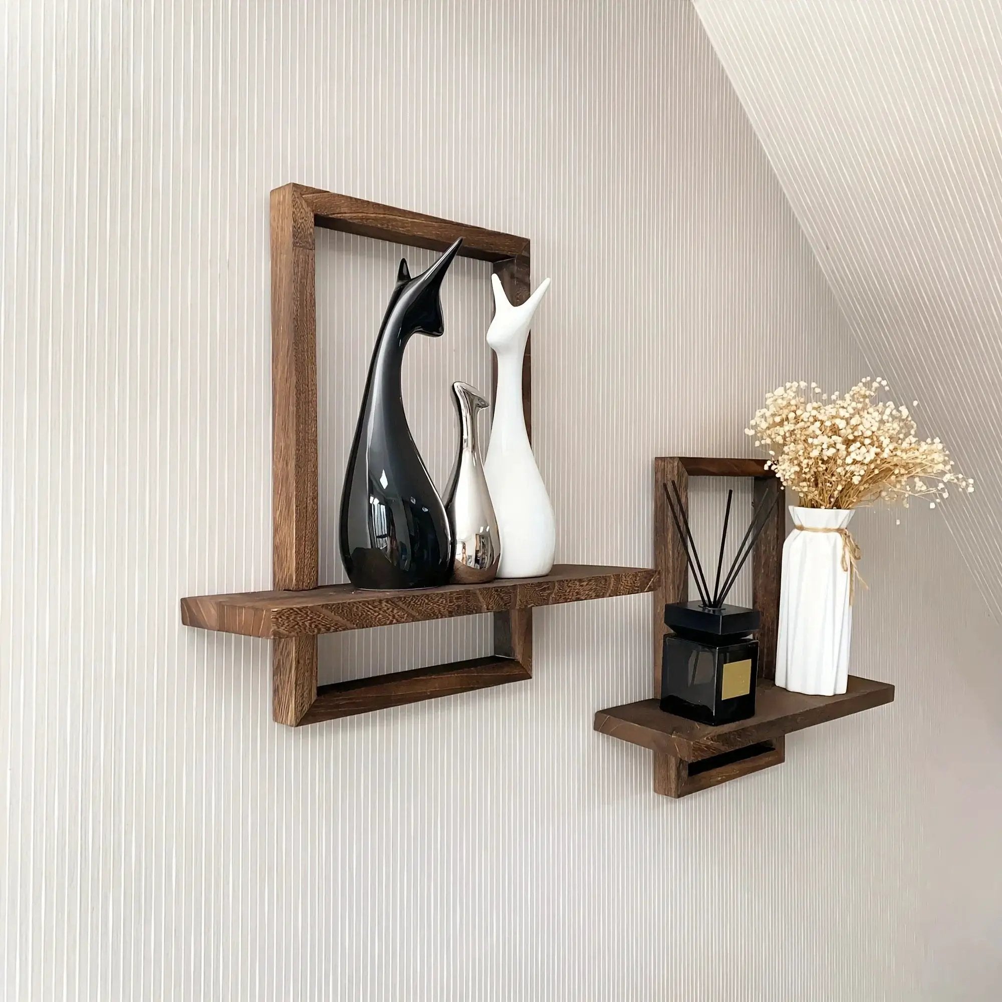 Floating Shelves - Rustic Wooden 2pcs by House Of Avana
