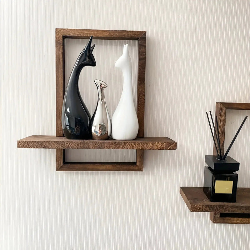Floating Shelves - Rustic Wooden 2pcs by House Of Avana