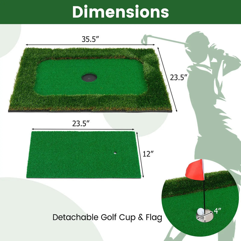 Floating Golf Green for Pool with 6 Golf Balls and Golf Flag by DirectDeals