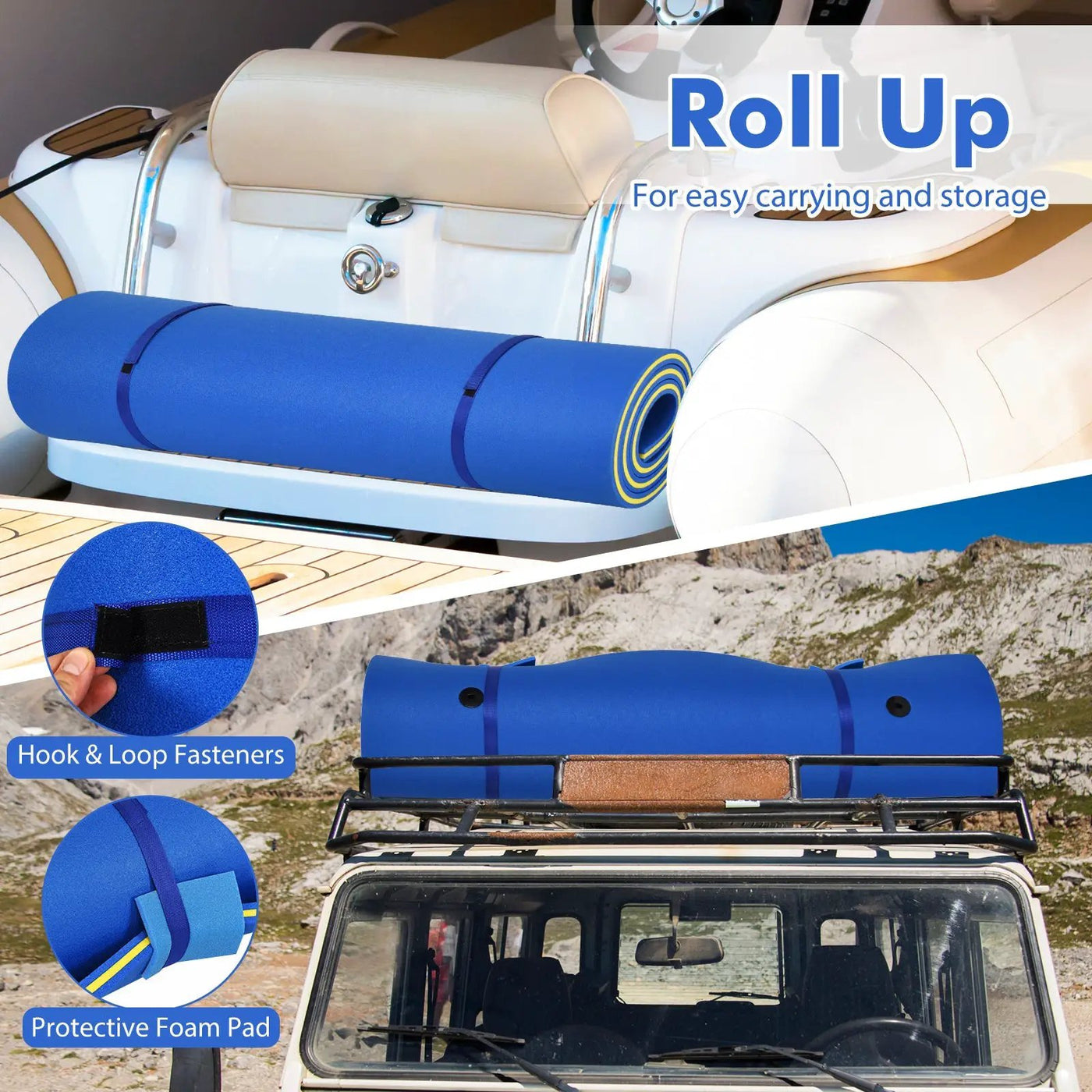 9' x 6' 3 Layer Floating Water Pad Foam Mat by DirectDeals