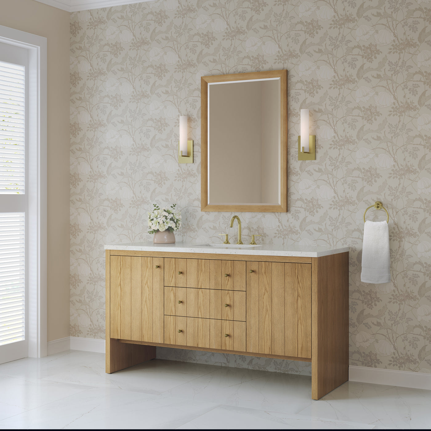 James Martin Hudson 60" Single Bathroom Vanity, Light Natural Oak by James Martin