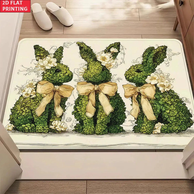 Floor Mat - Non-Slip Microfiber Bunny by House Of Avana