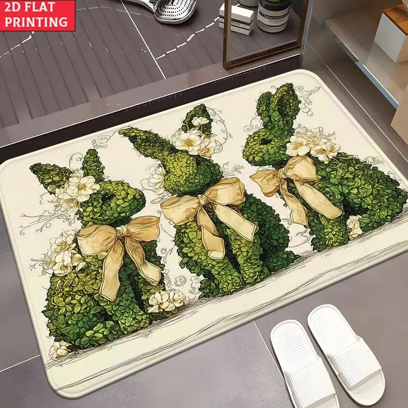 Floor Mat - Non-Slip Microfiber Bunny by House Of Avana