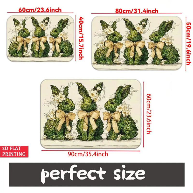 Floor Mat - Non-Slip Microfiber Bunny by House Of Avana
