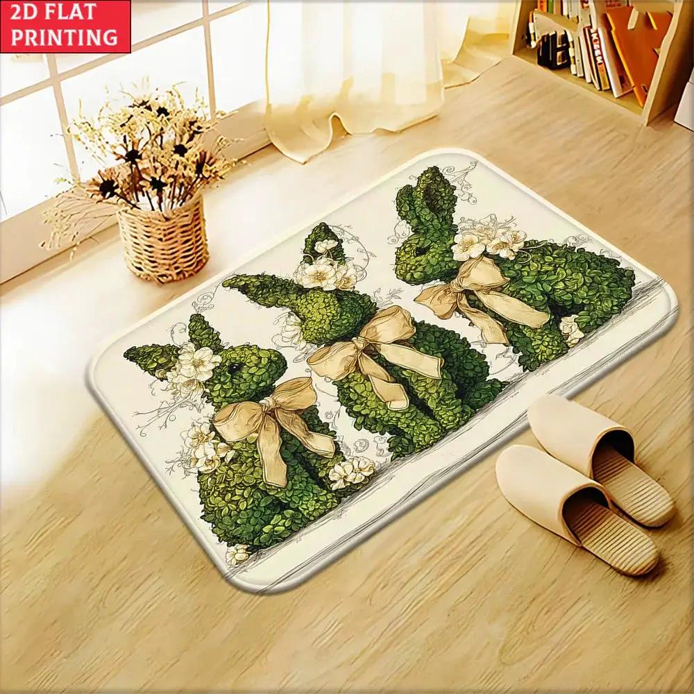 Floor Mat - Non-Slip Microfiber Bunny by House Of Avana