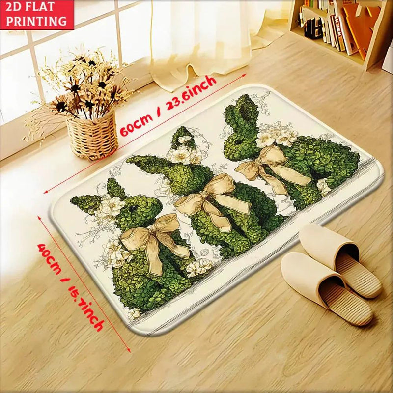 Floor Mat - Non-Slip Microfiber Bunny by House Of Avana