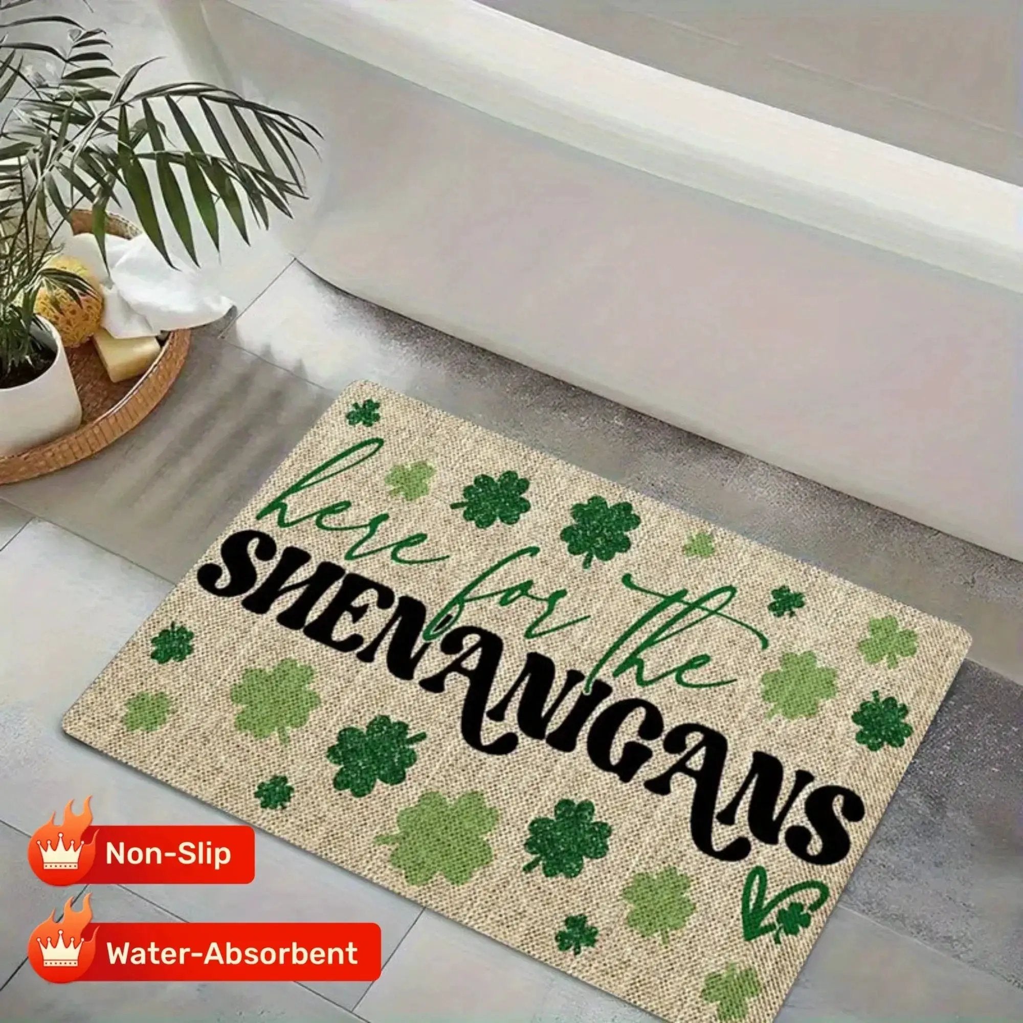 Floor Mat - Non-Slip Rubber Glitter by House Of Avana