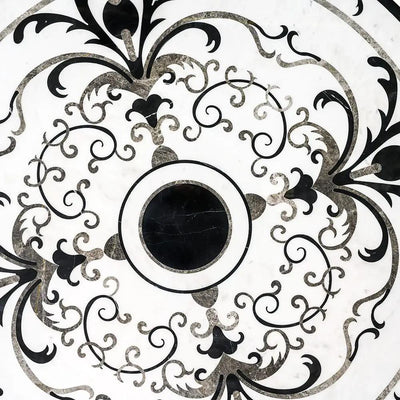 Medallions Marble White