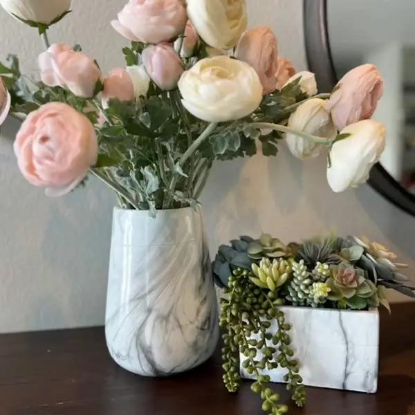 Marble-Like Flower Vases, Pick Your Style by Decor Steals