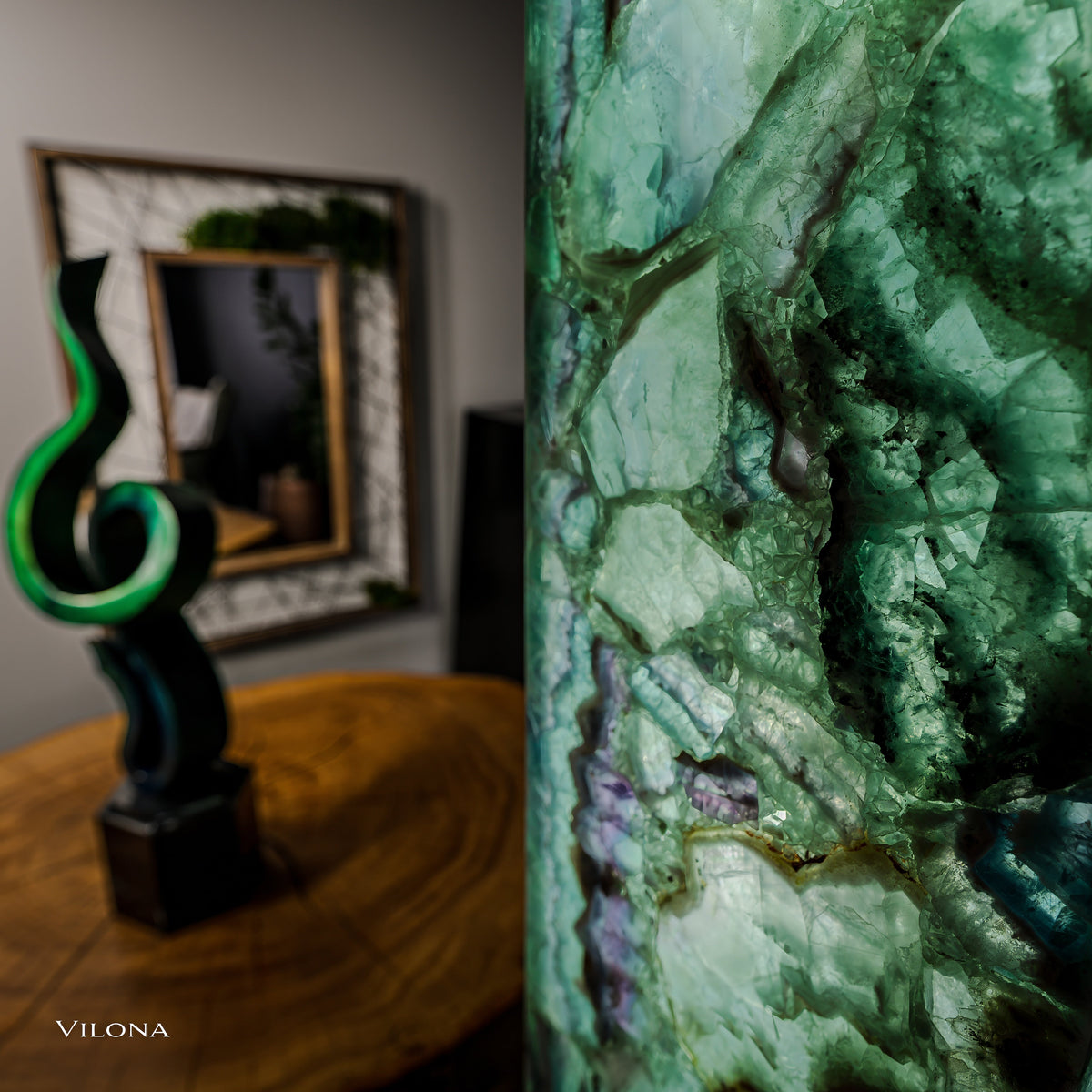 Fluorite Floor Lamp - Small - 39.5"H x 7.75"W - Square - (10/19), photo 7 of 12