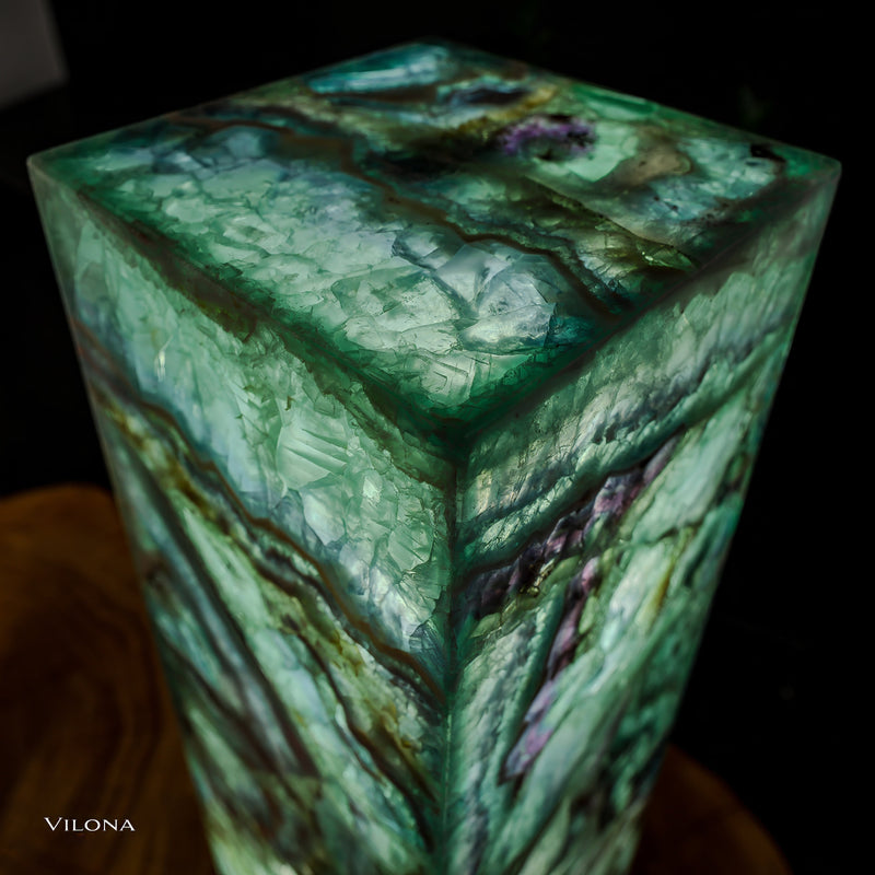 Fluorite Floor Lamp - Small - 39.5"H x 7.75"W - Square - (10/19), photo 5 of 12