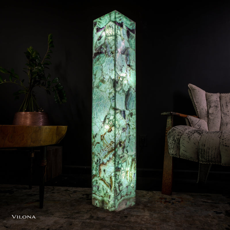 Fluorite Floor Lamp - Medium - 47"H x 8"W - Square (13/19), photo 2 of 13