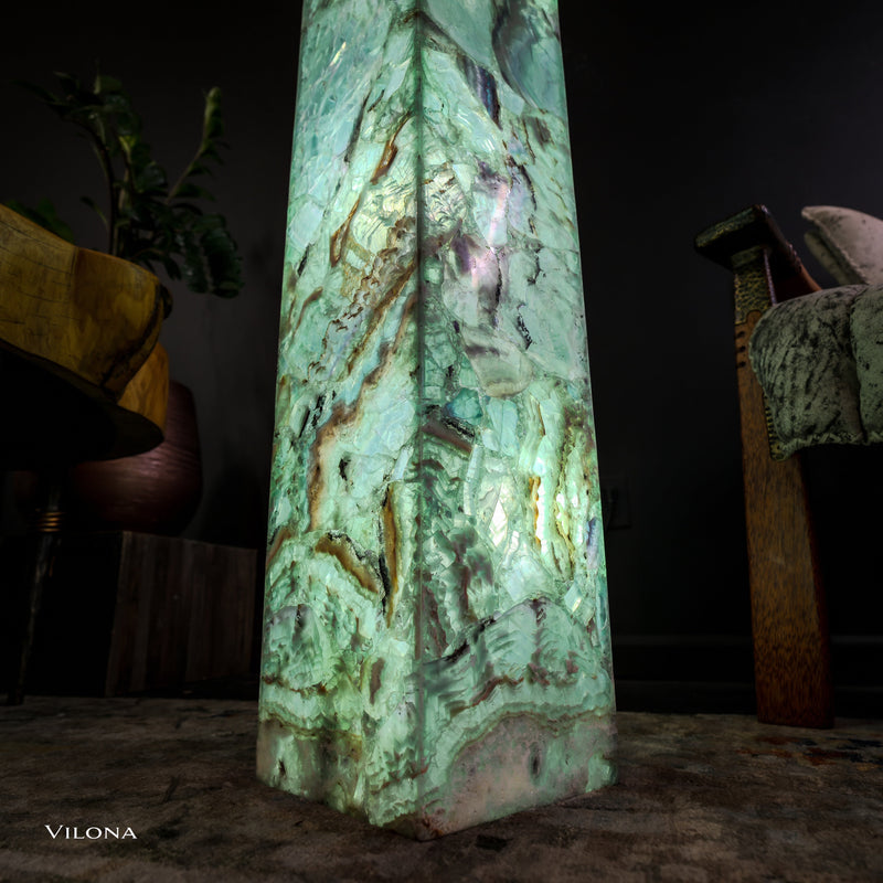 Fluorite Floor Lamp - Medium - 47"H x 8"W - Square (13/19), photo 7 of 13