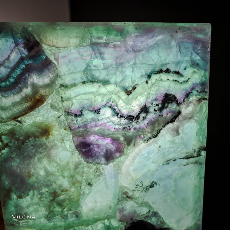 Fluorite Floor Lamp - Medium - 47"H x 8"W - Square (13/19), photo 11 of 13