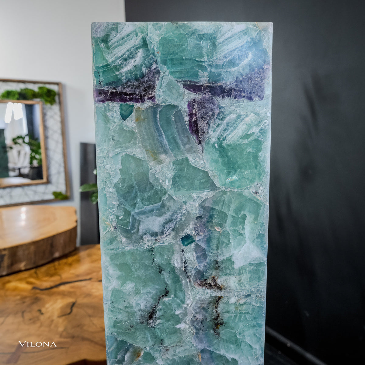 Fluorite Floor Lamp - Medium - 47"H x 8"W - Square (13/19), photo 12 of 13
