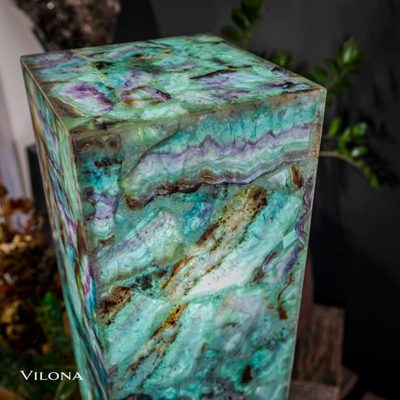 Fluorite Floor Lamp - Medium - 47.5"H x 10"W - Square - 2/19, photo 9 of 18