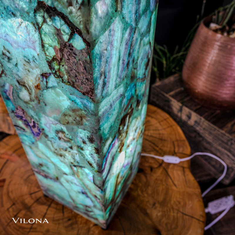 Fluorite Floor Lamp - Medium - 47.5"H x 10"W - Square - 2/19, photo 14 of 18
