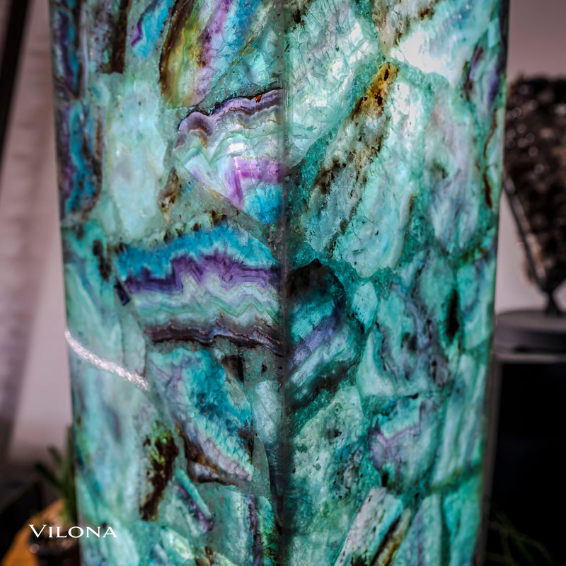 Fluorite Floor Lamp - Medium - 47.5"H x 10"W - Square - 2/19, photo 3 of 18
