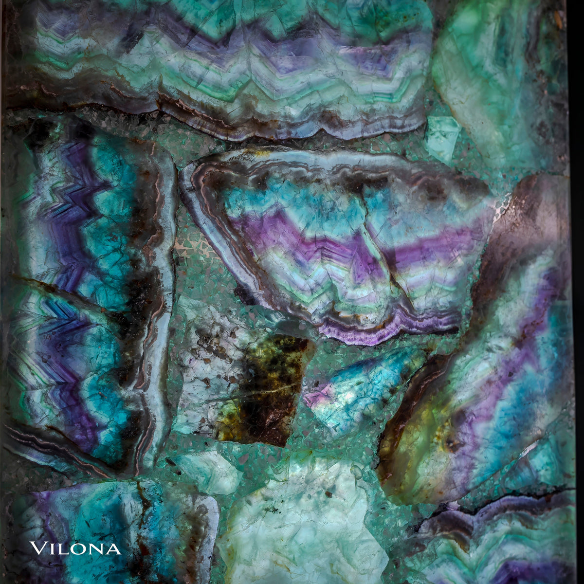 Fluorite Floor Lamp - Medium - 47.5"H x 10"W - Square - 2/19, photo 2 of 18