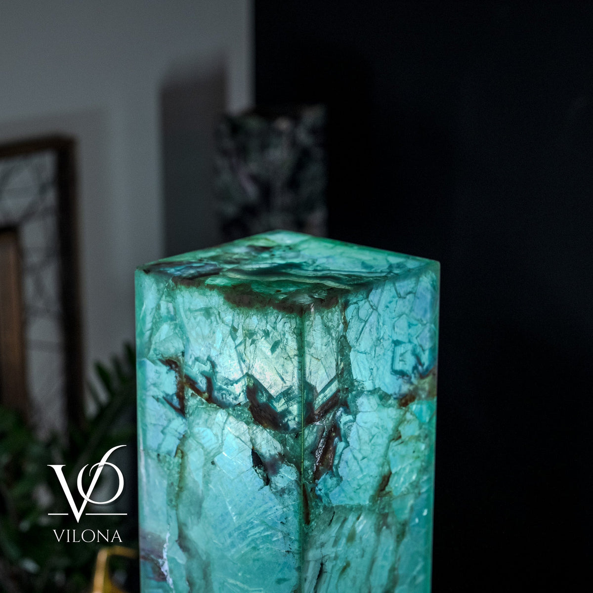 Fluorite Floor Lamp - Medium - 43.5"H x 8"W - Square - #6, photo 8 of 11