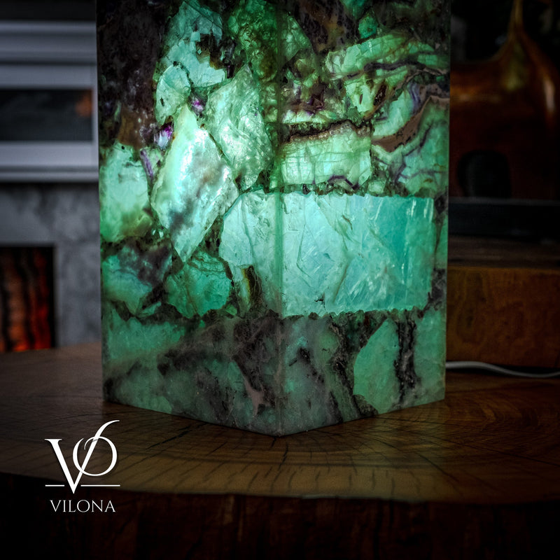 Fluorite Floor Lamp - Medium - 43.5"H x 10"W - Square - #8, photo 7 of 11