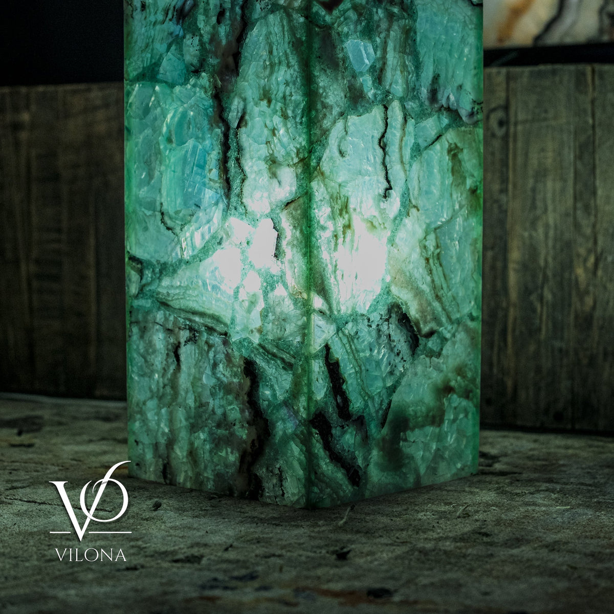 Fluorite Floor Lamp - Medium - 47.5"H x 10"W - Square - #9, photo 4 of 12