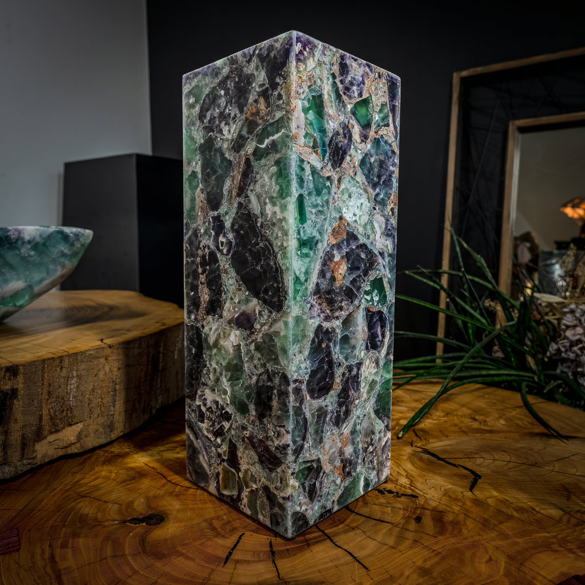 Fluorite Crystal Table Lamp #1 (Small Size), photo 9 of 9