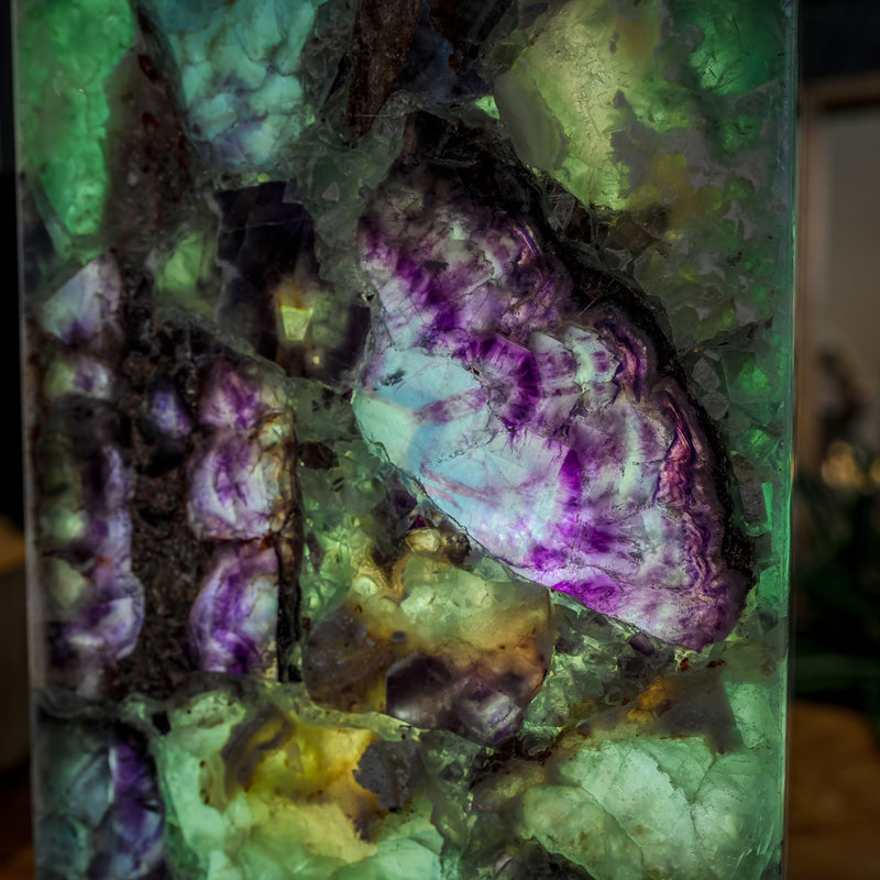 Fluorite Crystal Table Lamp #1 (Small Size), photo 6 of 9