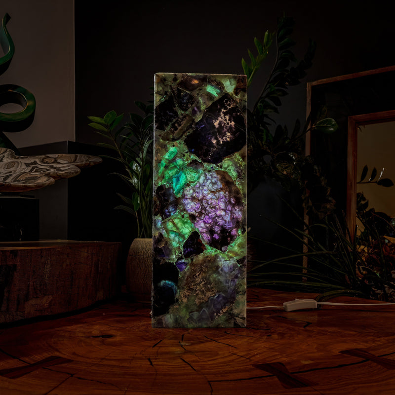 Fluorite Crystal Table Lamp #2 (Small Size), photo 6 of 9