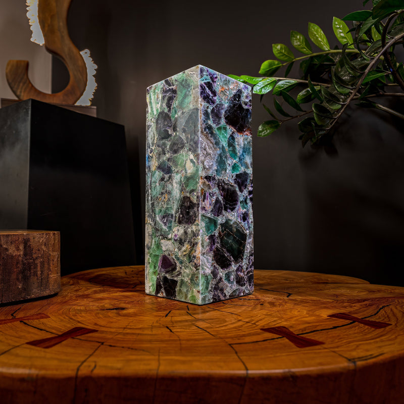 Fluorite Crystal Table Lamp #5 (Small Size), photo 2 of 9