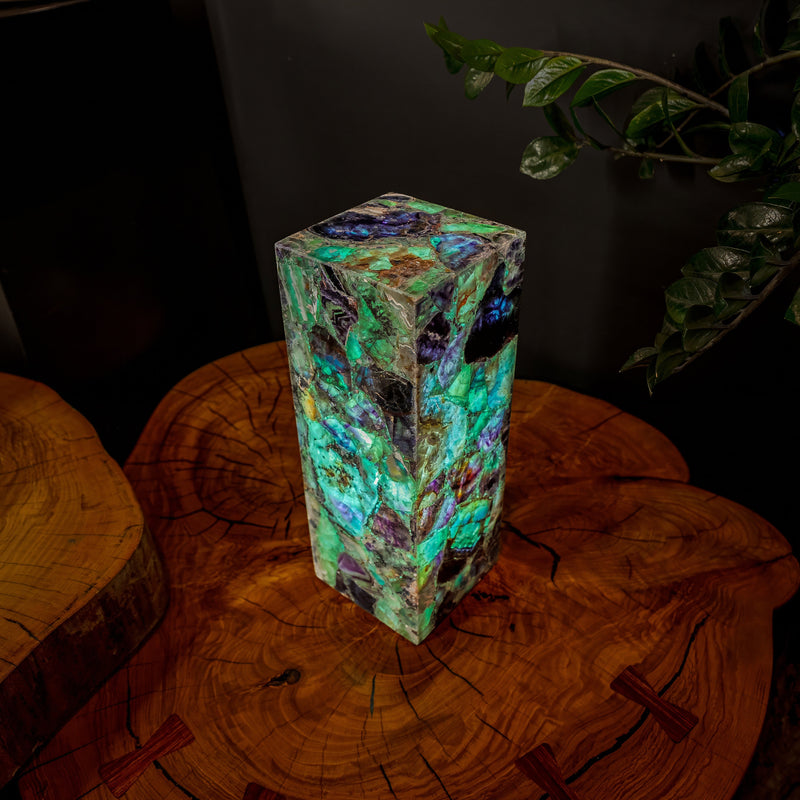 Fluorite Crystal Table Lamp #5 (Small Size), photo 4 of 9