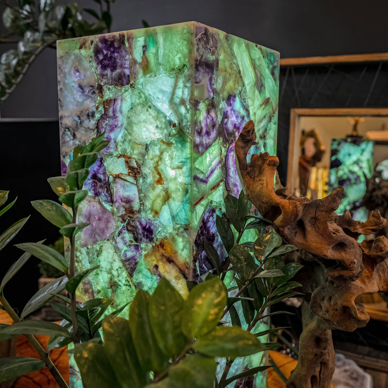 Fluorite Crystal Table Lamp (Medium Size) #1, photo 12 of 14