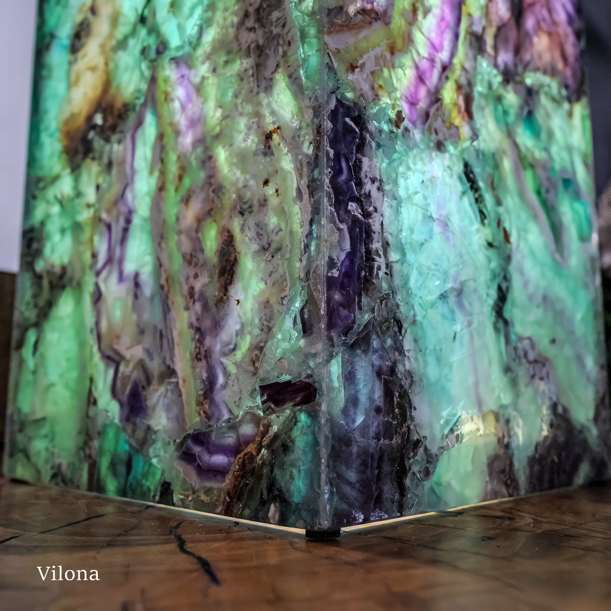 Fluorite Crystal Table Lamp (Medium Size) #2, photo 8 of 13
