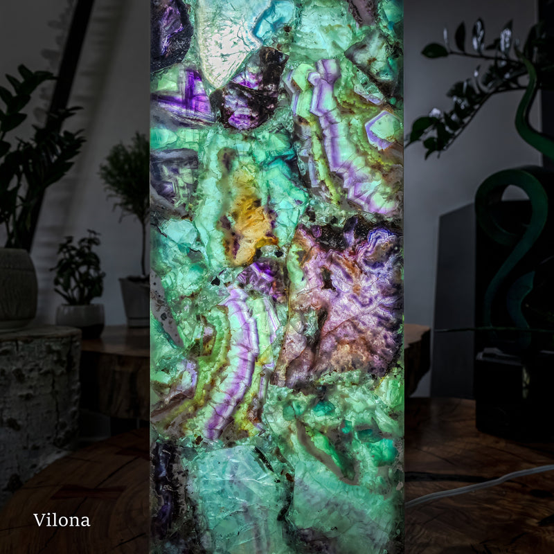Fluorite Crystal Table Lamp (Medium Size) #2, photo 4 of 13